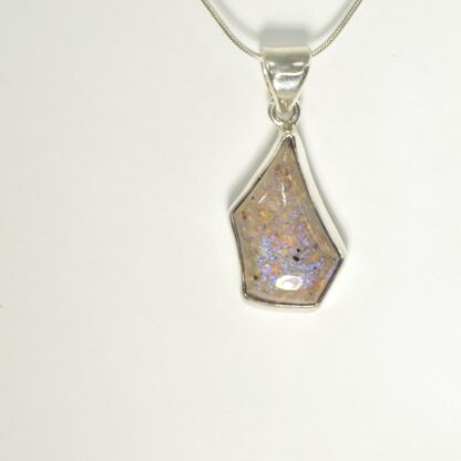 Freeform Dome Top LA Opal Necklace - LA437.  * - Image 2