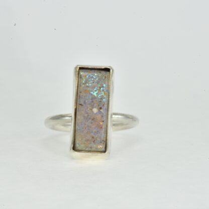 Thin Rectangle LA Opal Ring - LA201. * - Image 2