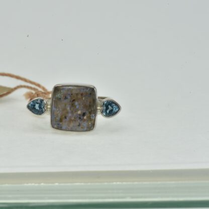 LA Opal / Blue Topaz Ring - LA146.  * - Image 4