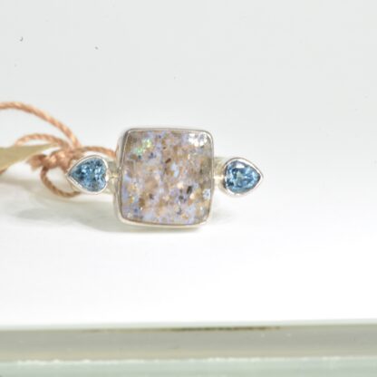 LA Opal / Blue Topaz Ring - LA146.  *