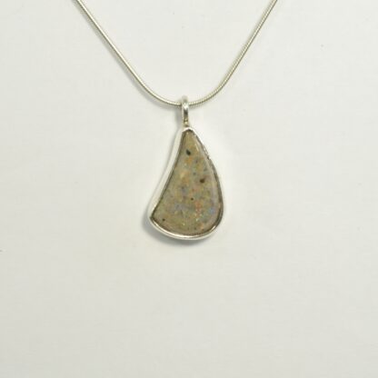 Freeform Tear Drop LA Opal Necklace - LA443.  * - Image 2