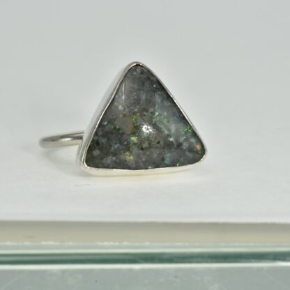 Triangle Louisiana Opal Ring - LA195.  * - Image 2