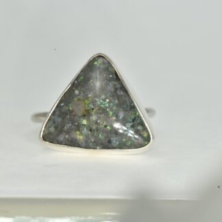 Triangle Louisiana Opal Ring - LA195.  *