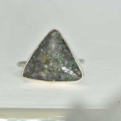 Triangle Louisiana Opal Ring - LA195.  *